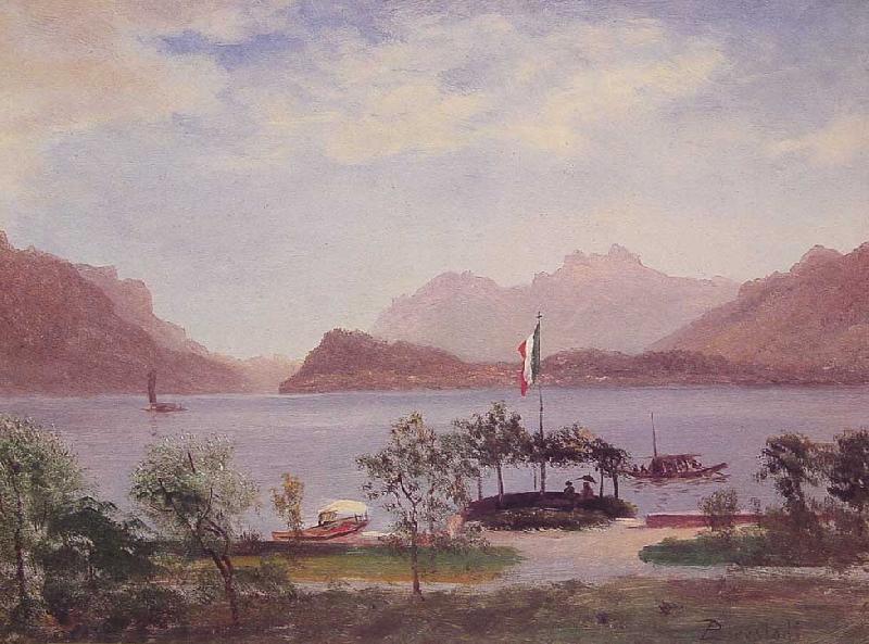 Albert Bierstadt Italian Lake Scene China oil painting art